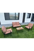 Dekoroom'S Duru 2-1-1- Sehpa Hediyeli , Bahçe Balkon Mobilyası ,Çay Seti , Oturma Grubu , Cafe Proje - 2
