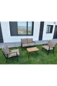 Dekoroom'S Duru 2-1-1- Sehpa Hediyeli , Bahçe Balkon Mobilyası ,Çay Seti , Oturma Grubu , Cafe Proje - 2