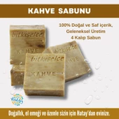Bitkiselce Saf ve doğal içeriklerle Kahve Sabunu 450 gr (4 Kalıp) - 1