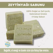 Bitkiselce Saf ve doğal içeriklerle Zeytinyağı Sabunu 450 gr (4 Kalıp) - 1