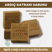 Bitkiselce Saf ve doğal içeriklerle Ardıç Katranı Sabunu  450 gr (4 Kalıp) - 1