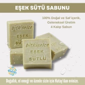 Bitkiselce Saf ve doğal içeriklerle Eşek Sütü Sabunu 450 gr (4 Kalıp) - 1