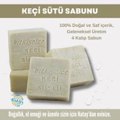 Bitkiselce Saf ve doğal içeriklerle Keçi Sütü Sabunu 450 gr (4 Kalıp) - 1