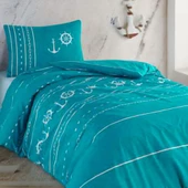 Kristal Tek Kişilik Ranforce Nevresim Takımı Marine - 2