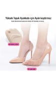 HT SAĞLIK Yüksek Topuklu Ayakkabılar İçin 2 Çift Ter Emici Ön Taban Pedleri, Kaymaz Şok Emici Yarım Tabanlık - 1