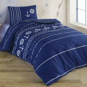 Kristal Tek Kişilik Ranforce Nevresim Takımı Marine - 1