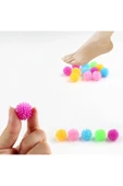 HT SAĞLIK 5 adet 2.5cm Yumuşak Parmak Duyu, Ayak Masaj, Yoga, Mini Masaj Topu thumbnail 4