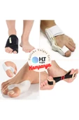 HT SAĞLIK Halluks Valgus Seti - Gece Ateli - Bunyon Koruyucu - Egzersiz Lastiği 4ü Bırarada - Sol - 1