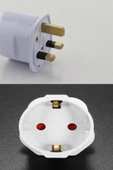 Kuzey Kıbrıs Uyumlu Priz Dönüştürücü  Seyahat Adaptörü - 4