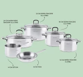 Emsan Cocinero 10 Parça Çelik Tencere Seti - 2