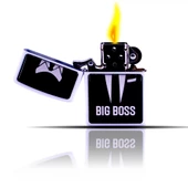 Big Boss Beyaz Zippo Tarzı Benzinli Çakmak - 1