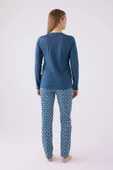 Pierre Cardin 8882 Kadın Uzun Kol Pijama Takım - 3
