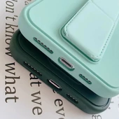 Apple IPhone 11 Pro Uyumlu Mat Kırmızı Yumuşak Silikon Standlı Tutacaklı (Tutamaçlı) Telefon Kılıfı - 5