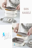 Vagonlife 1450 ML 3 Kat Çelik (2 Kat Kullanılabilir) Bento Lunch Box Yeni Nesil Sefer Tası-FFLBOX7083 - 6
