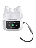 Logia Touch Screen LED Ekranlı Bluetooth Kulaklık Beyaz - 3