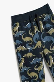 Koton Erkek Bebek Pamuklu Eşofman Altı Dinozor Baskılı Beli Bağcıklı Şardonlu - 3