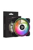 ALSEYE H4.0 120MM TEKLİ RGB KASA FANI SİYAH RENK - 2