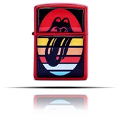 The Rolling Stone Kırmızı Zippo Tarzı Benzinli Çakmak - 2