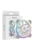 ALSEYE H4.0 120MM TEKLİ RGB KASA FANI BEYAZ RENK - 1
