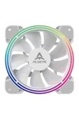 ALSEYE H4.0 120MM TEKLİ RGB KASA FANI BEYAZ RENK - 3