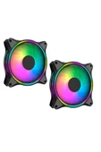 GamePower Air Turbine 2x120mm 2'li Argb Pro Fan Kasa Fanı (kontrolcü Ve Kumanda Yok) - 1