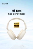 Havit H655BT PRO Hi-Res ANC Kulaküstü Bluetooth Kulaklık - 80 Saat Batarya, AI Gürültü Önleme - 6