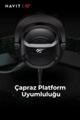 Havit Gamenote H2002E Çıkarılabilir Mikrofonlu Gaming Oyuncu Kulaklığı - 3.5mm - 6