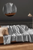 LİZA COTTON 170 X 200 Cm, Pamuk Kaymaz Koltuk Çekyat Örtüsü, Tv Battaniyesi, Tek Kişilik Pike - 1