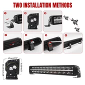 Offroad sis lambası beyaz 120w 55,9 cm beyaz-sarı gündüz ledli 12-36v adet / LASS361-1 - 4