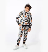 Triliya Dijital Baskılı Kapşonlu Mevsimlik Eşofman Takımı – Lüks Tasarım, 4-12 Yaş - 2