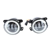 Offroad sis lambası beyaz-turuncu angelli set 4inç /  LASS373 - 4