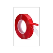 Perga 5 Adet Çift Taraflı Silikonlu Şeffaf Bant 18 mm X 2m Su Geçirmez Süper Güçlü - 1