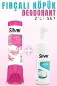 SİLVER Kadın Ayakkabı Deodorant + Fırçalı Spor Ayakkabı Temizleme Köpüğü 2'li Set - 1