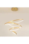 Gold / Asli / 80-60-40-30 cm / 3 Renk Işık / Sarkıt Avize / 3 Yıl - 1