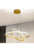 Gold / Fear / 60-40 cm / 3 Renk Işık / Sarkıt Avize / 3 Yıl Garan - 2