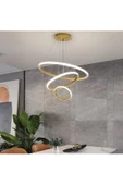 Gold / Lost / 50-40-30 cm / 3 Renk Işık / Sarkıt Avize / 3 Yıl Ga - 1