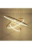 Gold / Oxygen / 80-60-40 cm / 3 Renk Işık / Sarkıt Avize - 1