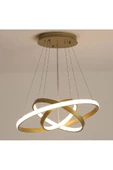 Gold / Platform / 60-50-30 cm / 3 Renk Işık / Sarkıt Avize / 3 Yı - 2
