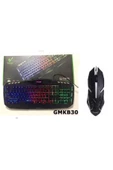 GMKB30 Usb Kablolu Işıklı Gaming Q Klavye+Polygold PG-883 Işıklı Kablolu Oyuncu Mouse - 1