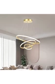 Gold / Render / 80-60-40 cm / 3 Renk Işık / Sarkıt Avize / 3 Yıl - 1