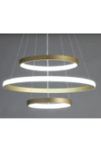 Gold / Platform / 60-50-30 cm / 3 Renk Işık / Sarkıt Avize / 3 Yı - 1