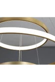 Gold / Platform / 60-50-30 cm / 3 Renk Işık / Sarkıt Avize / 3 Yı - 5