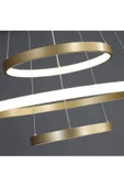 Gold / Platform / 60-50-30 cm / 3 Renk Işık / Sarkıt Avize / 3 Yı - 4