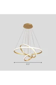Gold / Render / 80-60-40 cm / 3 Renk Işık / Sarkıt Avize / 3 Yıl - 4