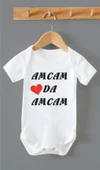 Organik %100 Pamuk Amcam da Amcam Bebek Body Zıbın ZBN0165 - 1