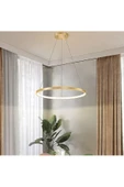 Gold / Mena / 40 cm / 3 Renk Işık / Sarkıt Avize / 3 Yıl Garanti - 1