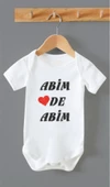 Organik %100 Pamuk Abim de Abim Bebek Body Zıbın ZBN0163 - 1