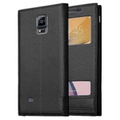 Samsung Galaxy Note 4 Uyumlu Pencereli Kapaklı Magnum Kılıf thumbnail 1