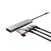 Trust Halyx Fast 3.2 Usb-C Hub & Kart Okuyucu - 1