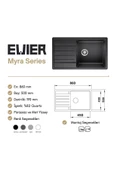 EVIER Granit Evye Myra Series Grey (Gri) - 6